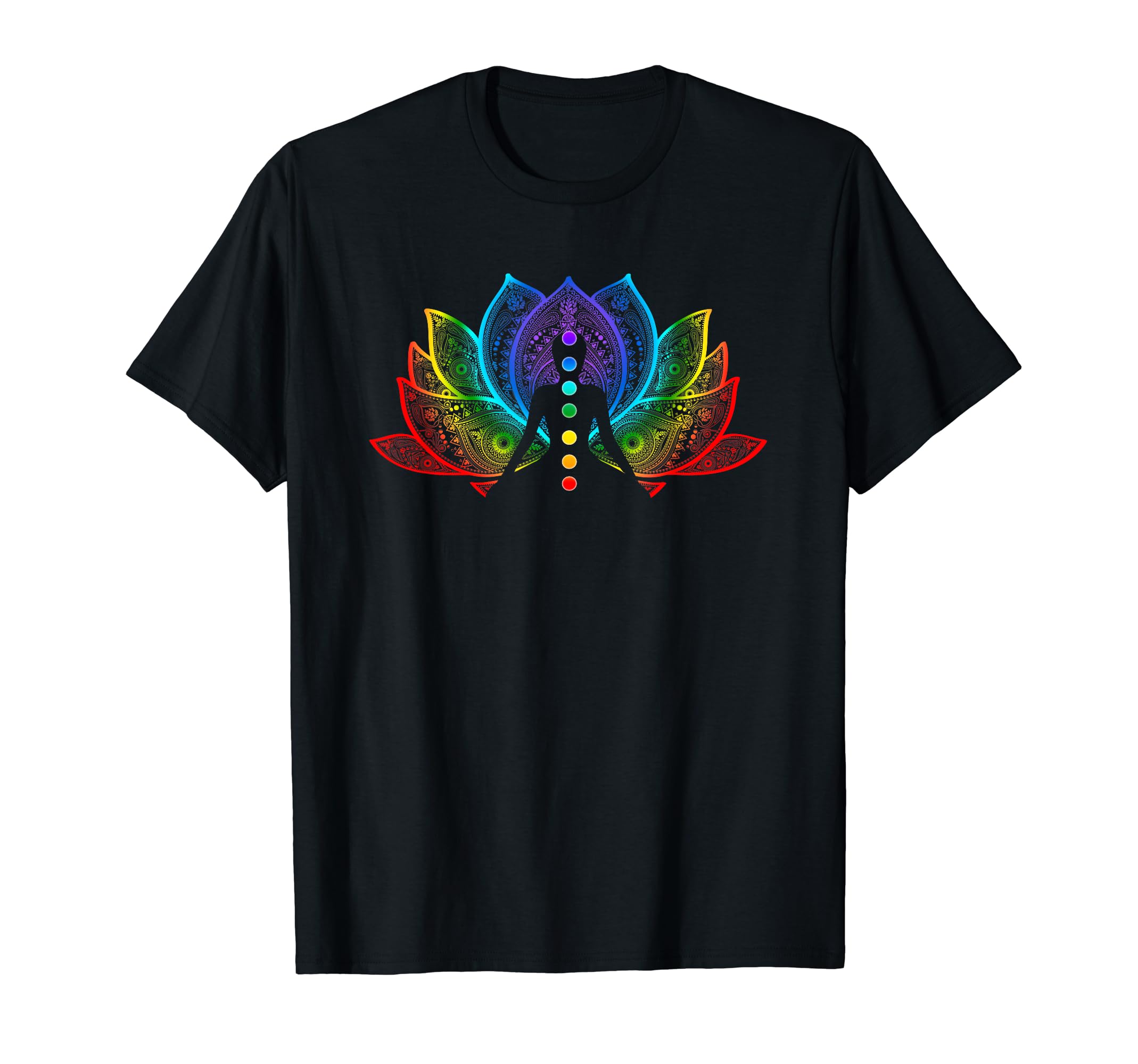 Zen Lotus Flower Yoga Chakra T-Shirt - Casual Everyday Wear for Adults - T-Shirt, Sweatshirt, Hoodie