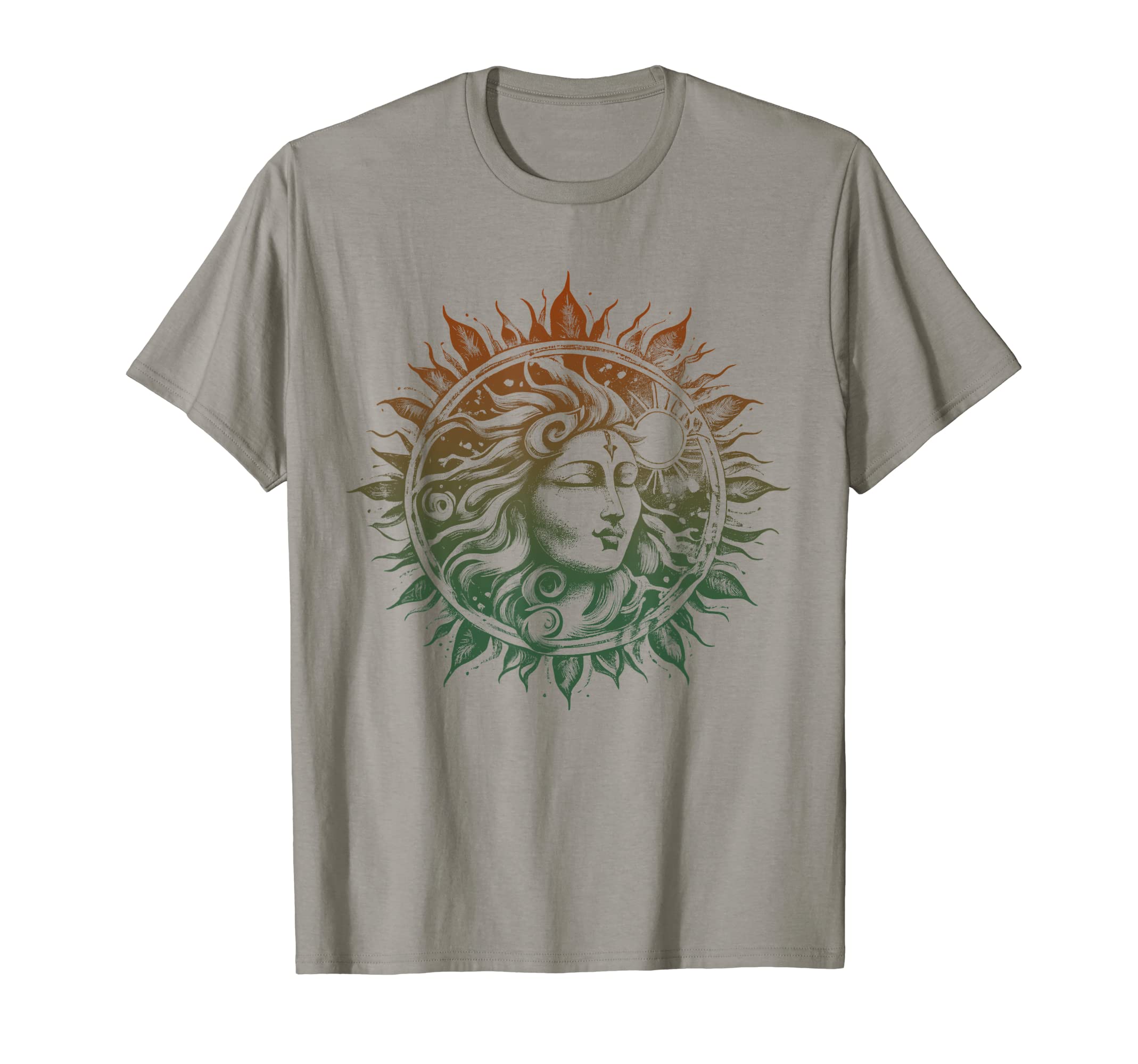 Sun Face Mandala Zen Meditation T-Shirt - Custom Art Print Men Women - T-Shirt, Sweatshirt, Hoodie