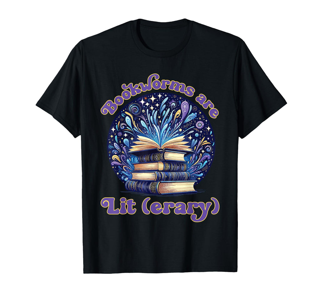 Bookworms Are Literary Book Lovers Unite T-Shirt - Custom Art Print Unisex - T-Shirt, Sweatshirt, Hoodie