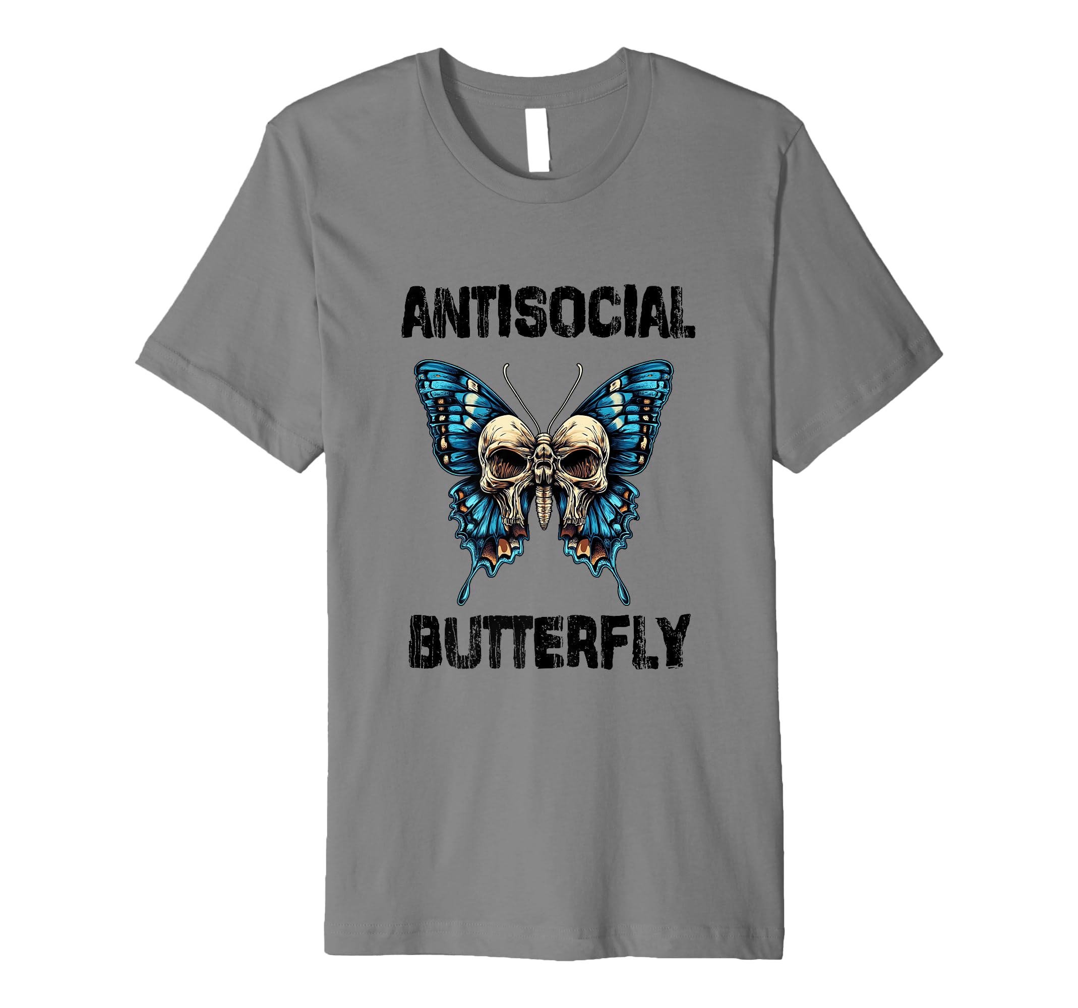 Antisocial Butterfly T-Shirt - Unique Graphic Men Women - T-Shirt, Sweatshirt, Hoodie
