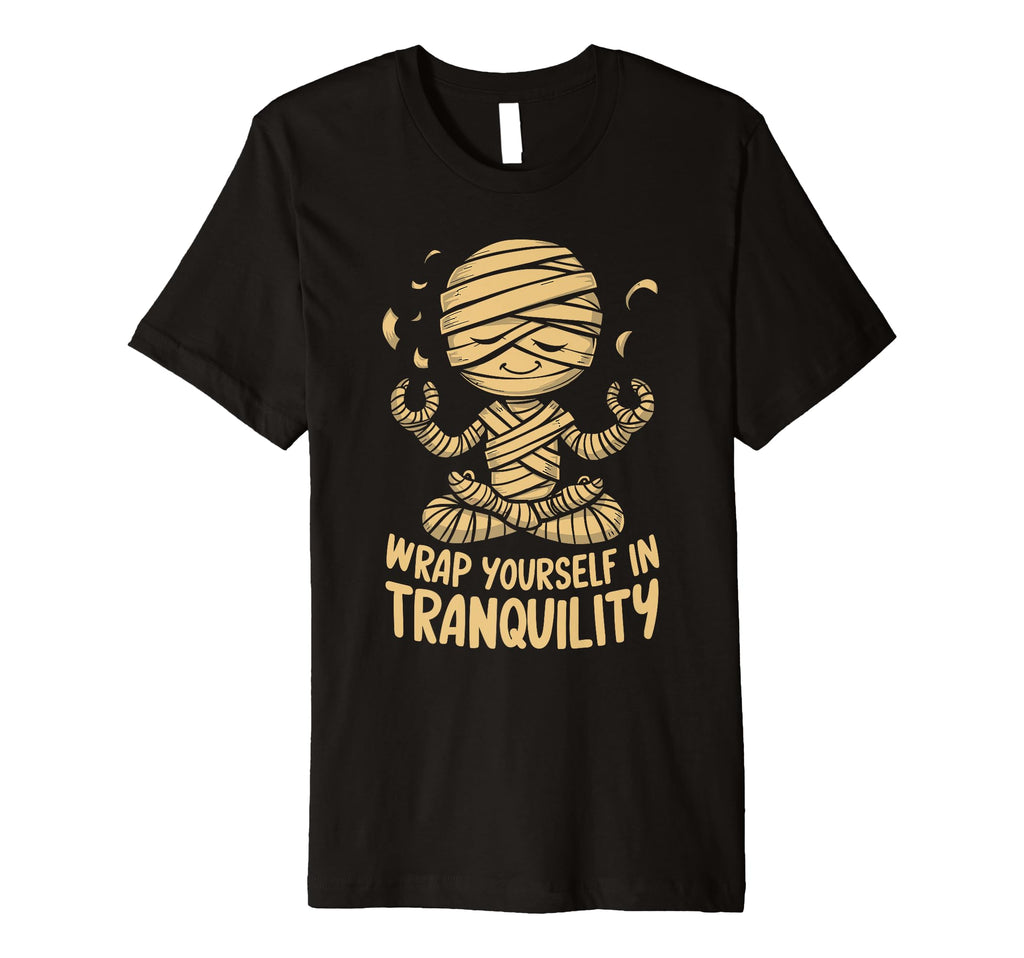 Ghost Monster Meditation Mindfulness T-Shirt - Novelty Apparel for Adults - T-Shirt, Sweatshirt, Hoodie