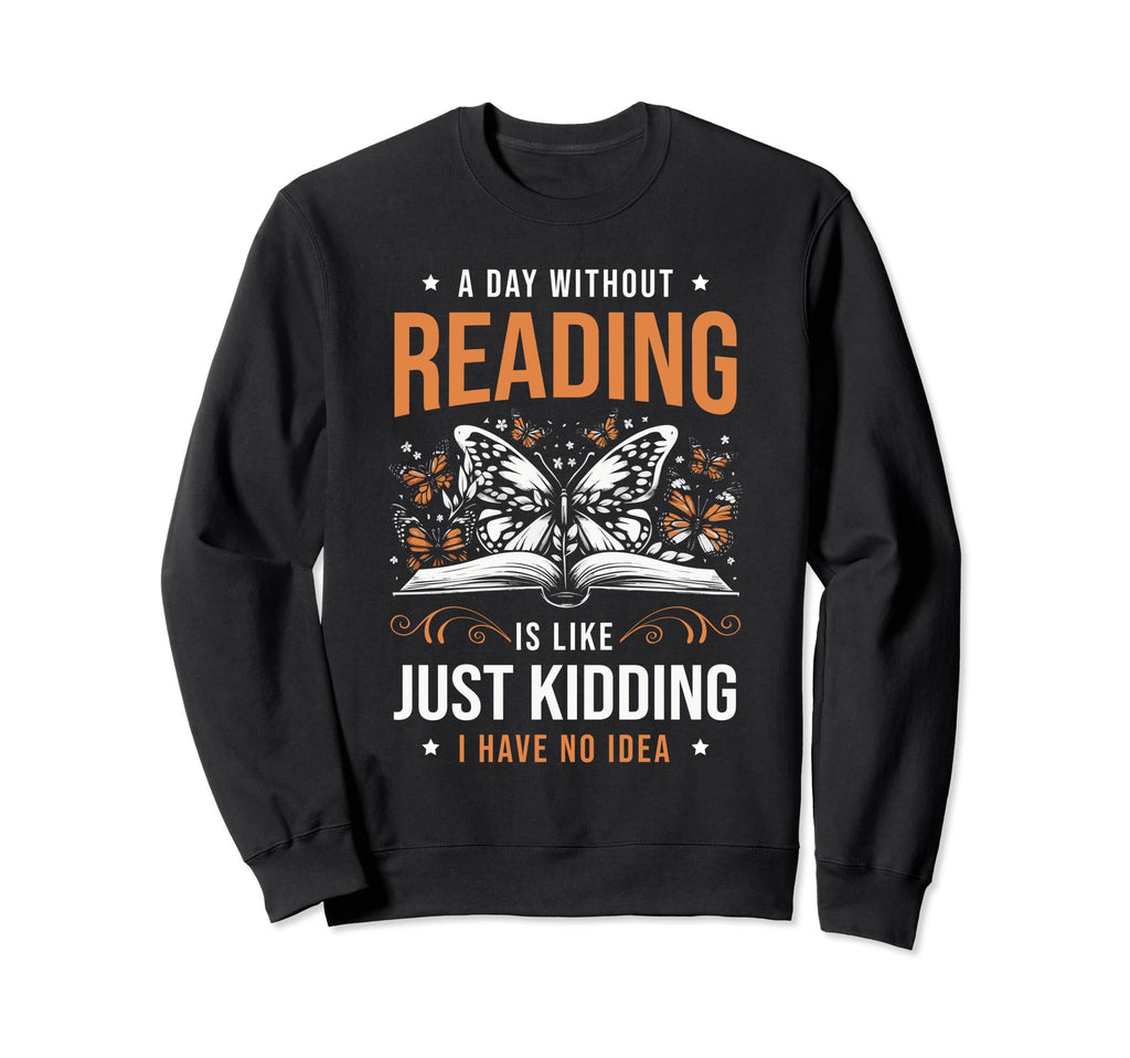 Dragon Reading Book Books Bookworm Sweatshirt - Minimalist Print Unisex - T-Shirt, Sweatshirt, Hoodie