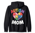 Autism Mom Autism Dad Family Pride Support Hoodie - Streetwear Style Unisex - T-Shirt, Sweatshirt, Hoodie