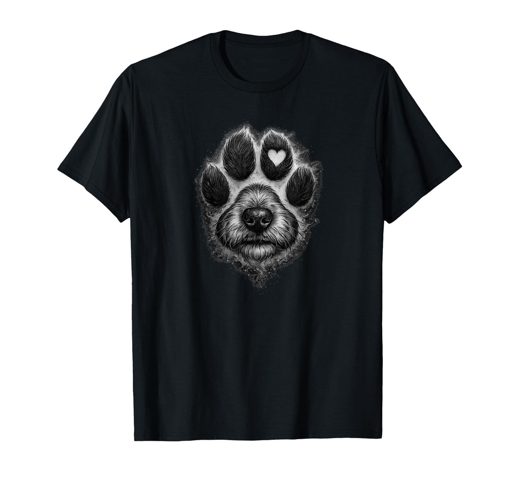 Dog Paw Heart Tattoo Pet Lovers T-Shirt - Fun Novelty Design Unisex - T-Shirt, Sweatshirt, Hoodie