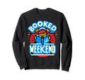 Booked All Weekend Bibliophile Sweatshirt - Minimalist Print Men Women - T-Shirt, Sweatshirt, Hoodie
