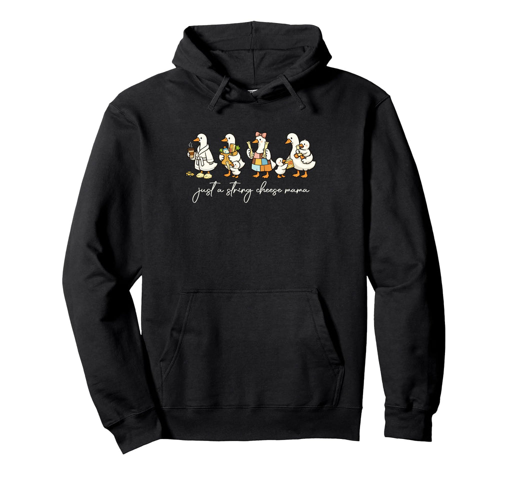 Just String Cheese Mama Era Silly Hoodie - Minimalist Print Men Women - T-Shirt, Sweatshirt, Hoodie