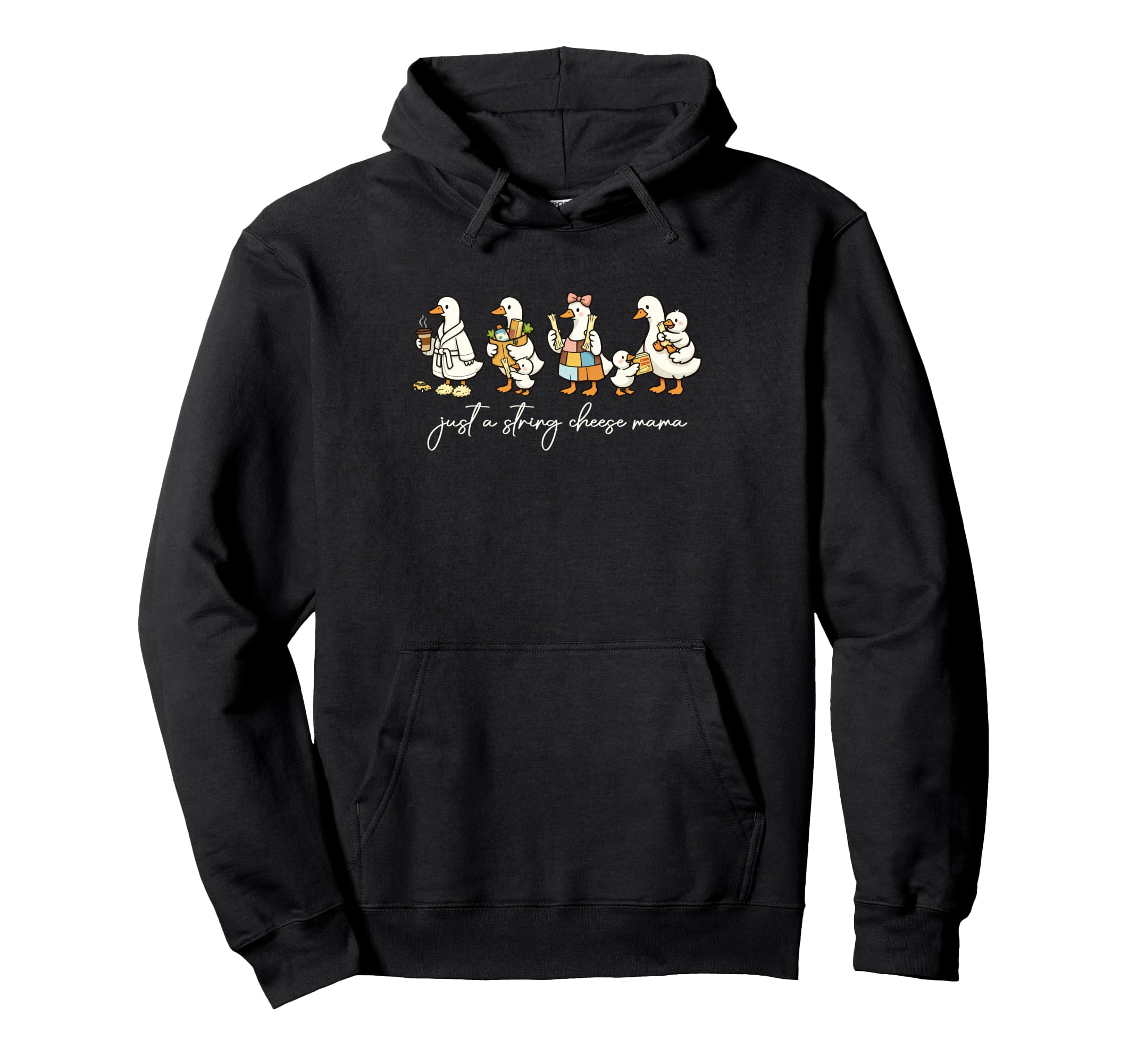 Just String Cheese Mama Era Silly Hoodie - Minimalist Print Men Women - T-Shirt, Sweatshirt, Hoodie