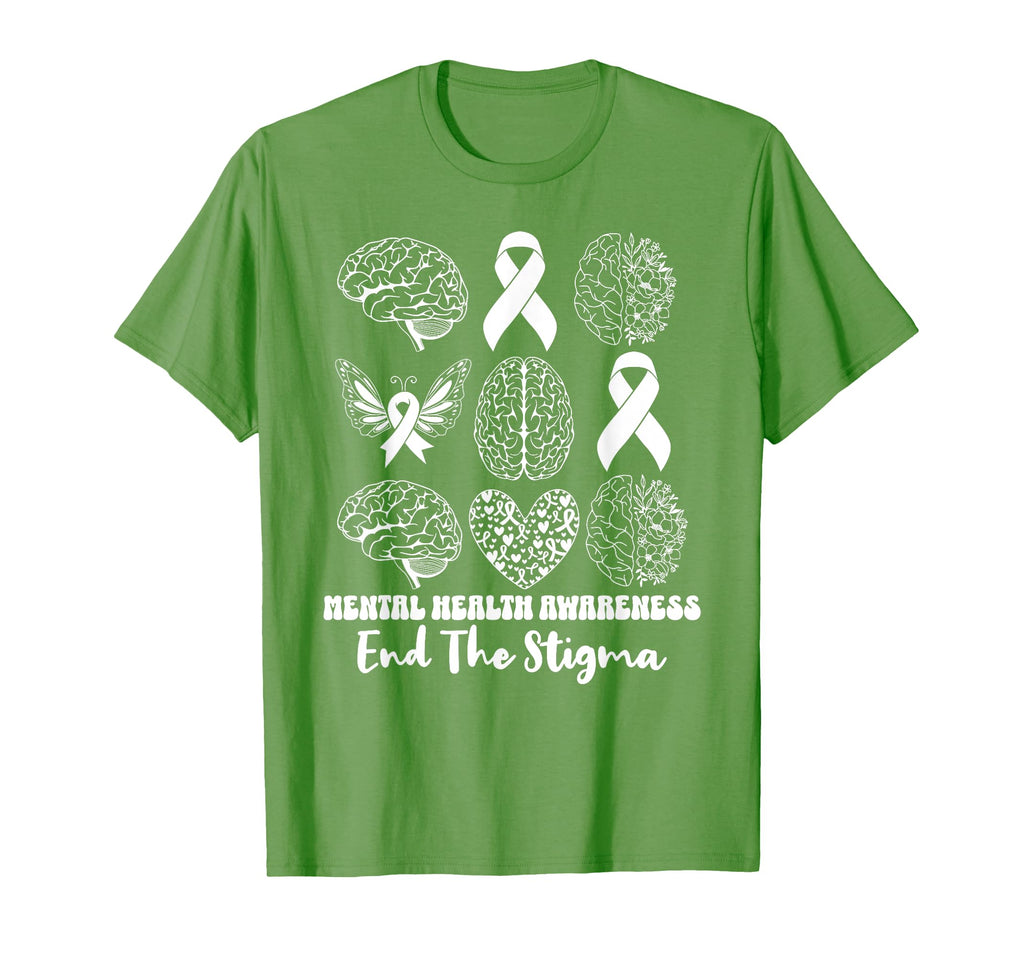 Mental Health Awareness Month Green T-Shirt - Trendy Graphic Men Women - T-Shirt, Sweatshirt, Hoodie