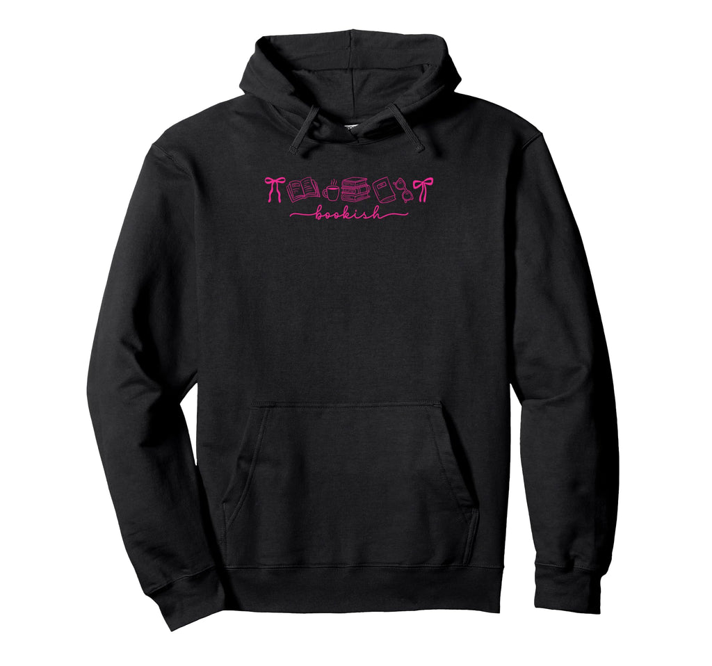 Bookish Aesthetic Bibliophile Heart Hoodie - Custom Art Print Unisex - T-Shirt, Sweatshirt, Hoodie