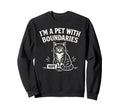 Im Pet Boundaries Cat Sweatshirt - Streetwear Style for Adults - T-Shirt, Sweatshirt, Hoodie