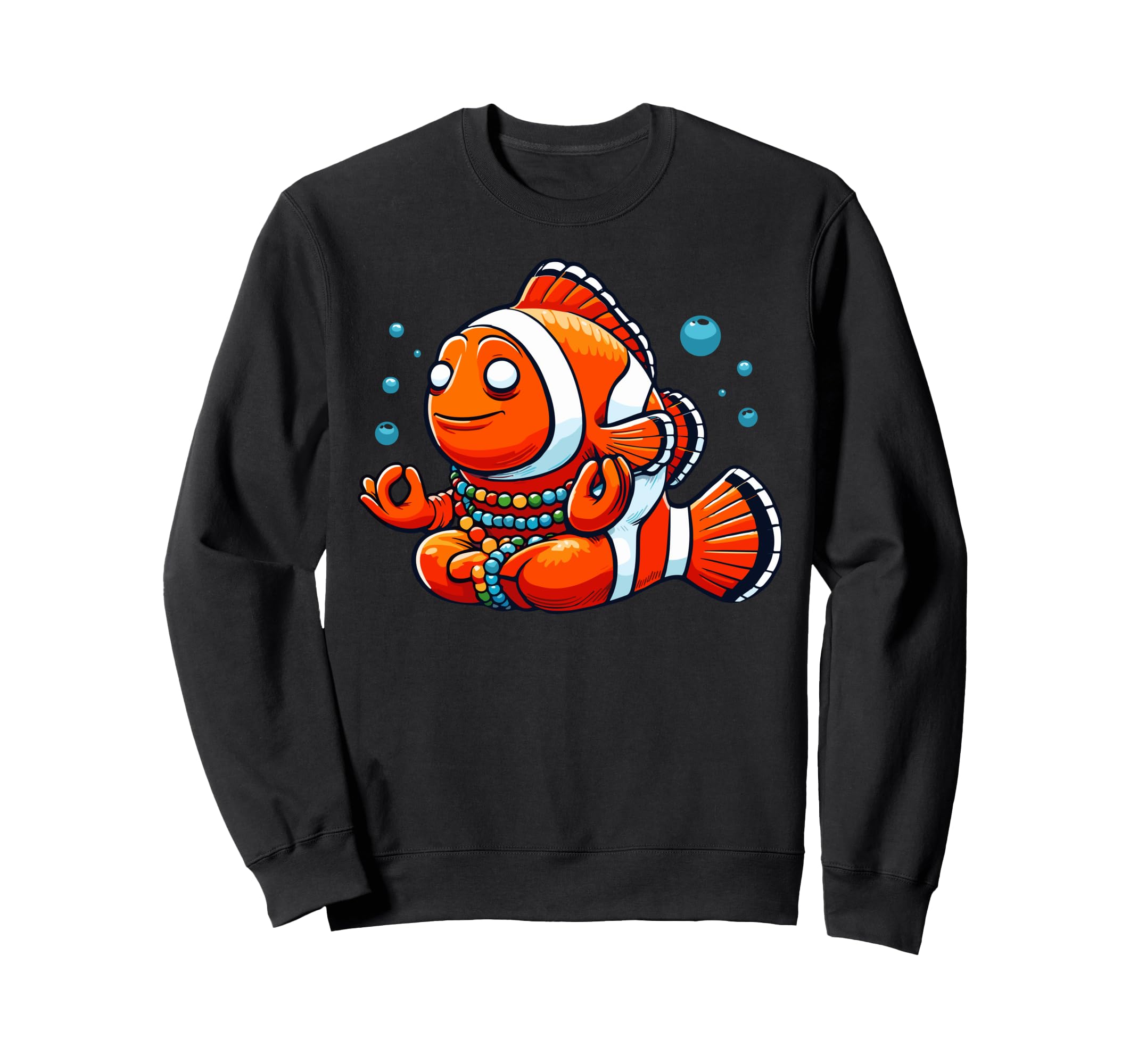 Meditation Clownfish Yoga Pose Sweatshirt - Fun Novelty Design Men Women - T-Shirt, Sweatshirt, Hoodie