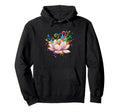 Rainbow Chakra Lotus Yoga Meditation Hoodie - Streetwear Style Unisex - T-Shirt, Sweatshirt, Hoodie