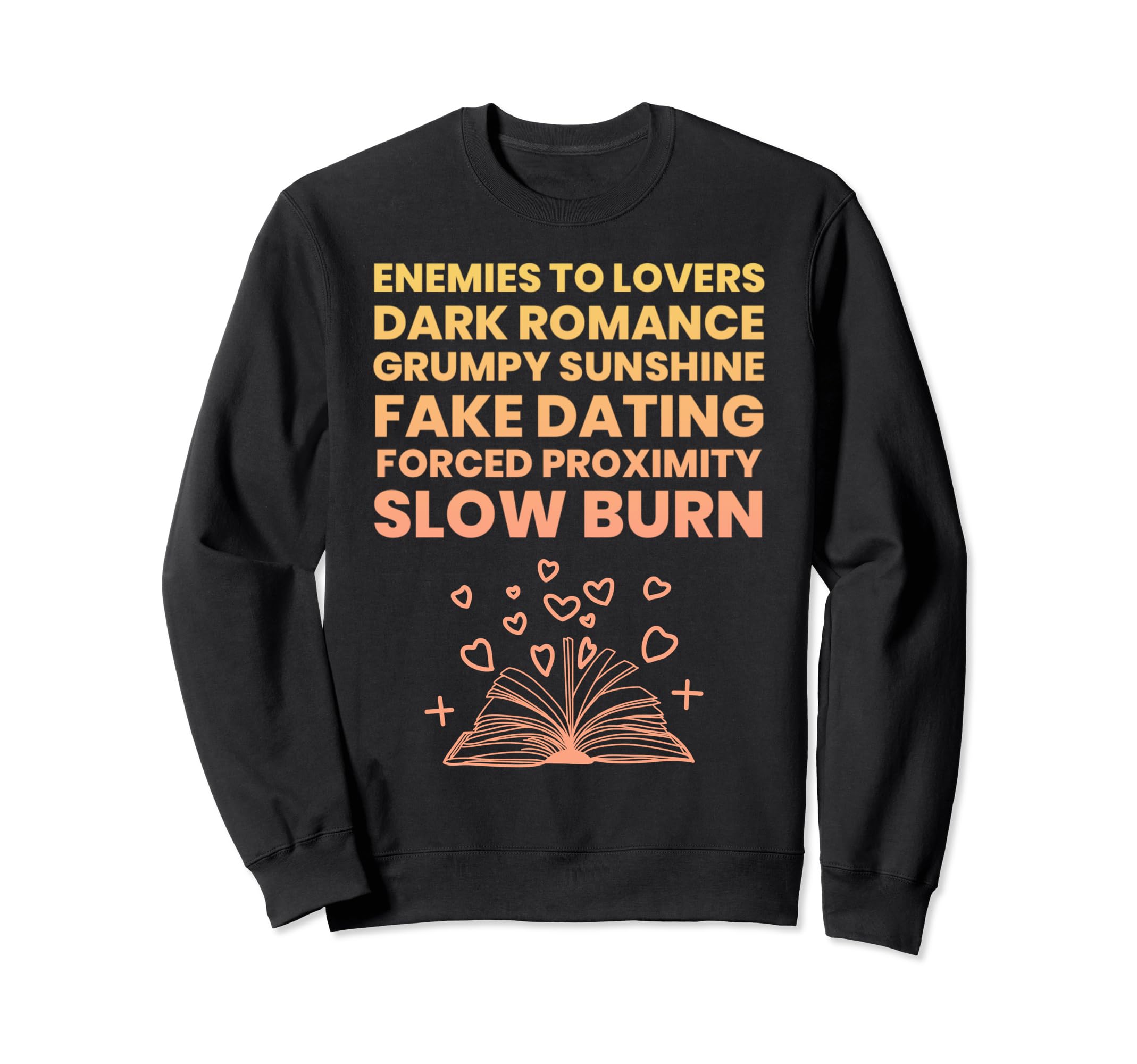Bibliophile Romance Book Genre Sweatshirt - Aesthetic Graphic for Adults - T-Shirt, Sweatshirt, Hoodie