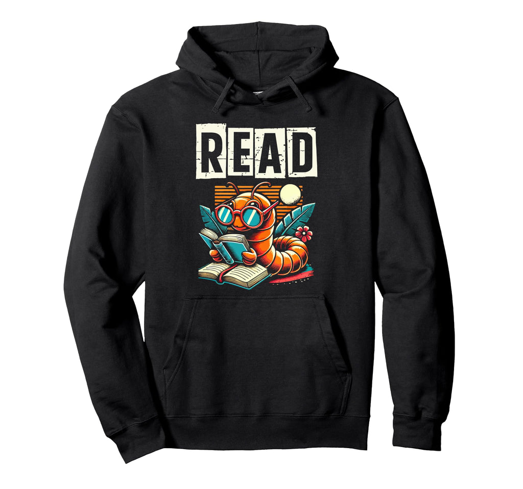 Read Bookworm Reading Library Book Hoodie - Minimalist Print Men Women - T-Shirt, Sweatshirt, Hoodie