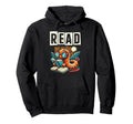 Read Bookworm Reading Library Book Hoodie - Minimalist Print Men Women - T-Shirt, Sweatshirt, Hoodie