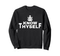 Know Thyself Symbol Yoga Mental Sweatshirt - Fun Novelty Design for Adults - T-Shirt, Sweatshirt, Hoodie