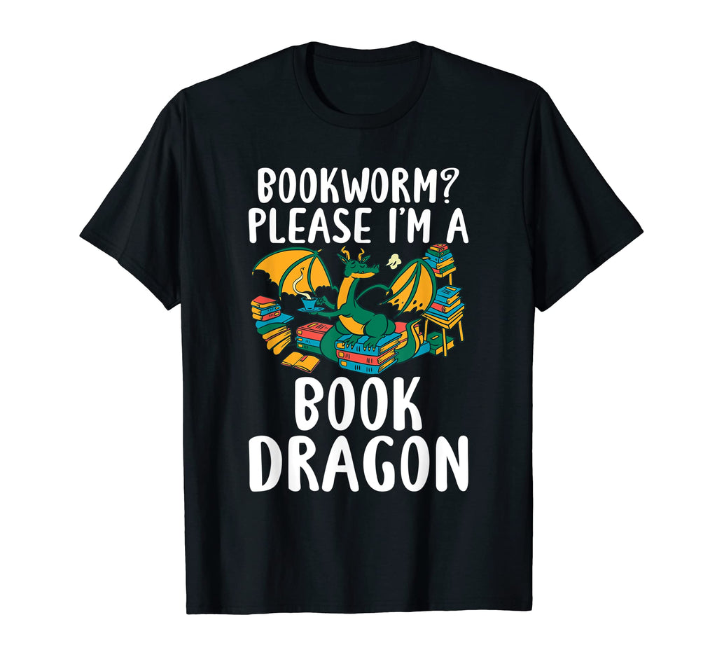 Bookworm Please Im Book Dragon T-Shirt - Aesthetic Graphic Unisex - T-Shirt, Sweatshirt, Hoodie