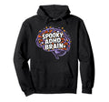 Spooky Adhd Brain Adhd Awareness Halloween Hoodie - Minimalist Print Unisex - T-Shirt, Sweatshirt, Hoodie