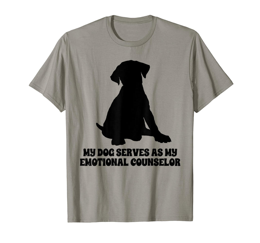My Dog Serves As My Emotional Counselor T-Shirt - Trendy Graphic Men Women - T-Shirt, Sweatshirt, Hoodie