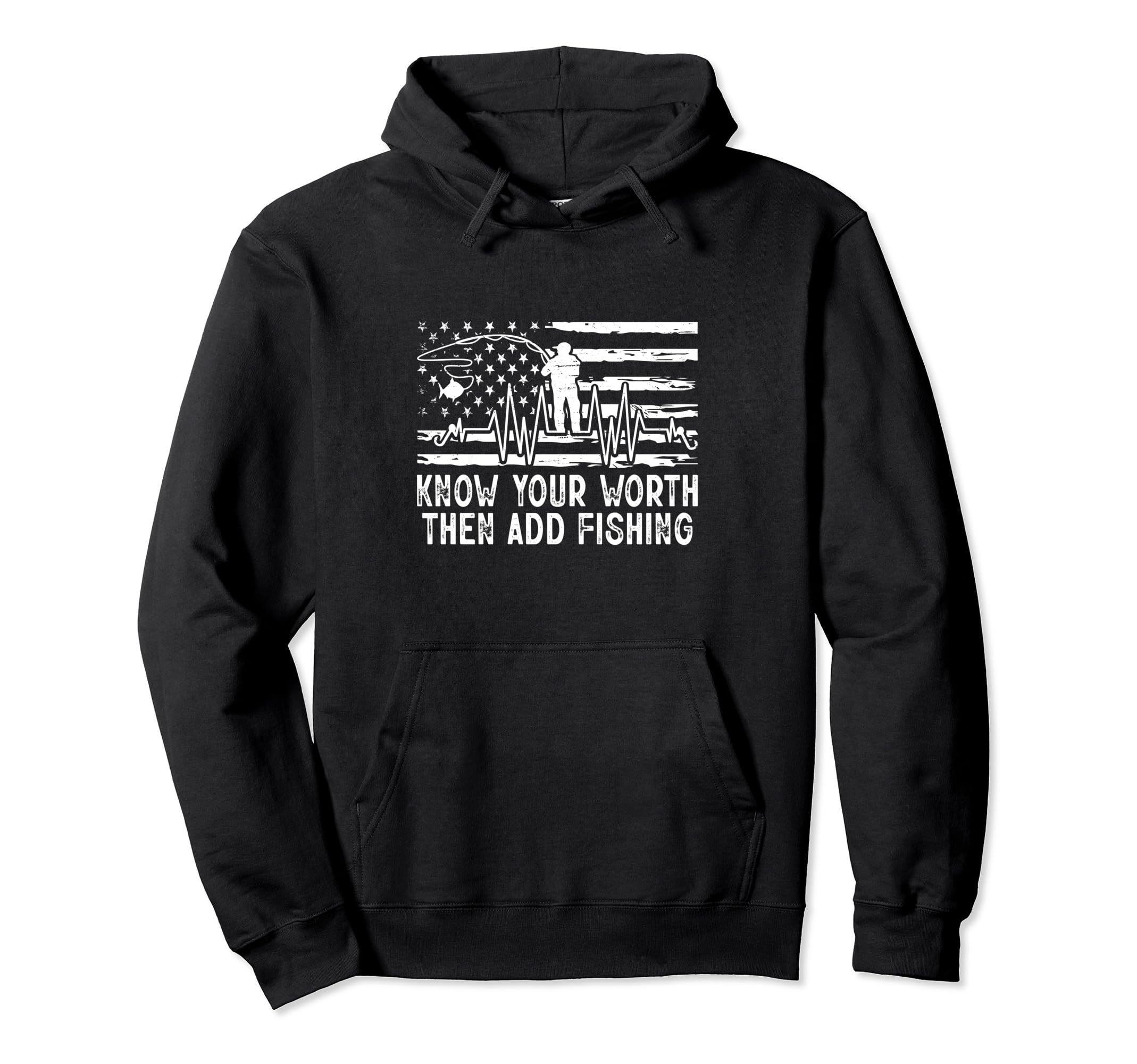Know Worth Add Fish Self Love Lifestyle Hoodie - Trendy Graphic Men Women - T-Shirt, Sweatshirt, Hoodie