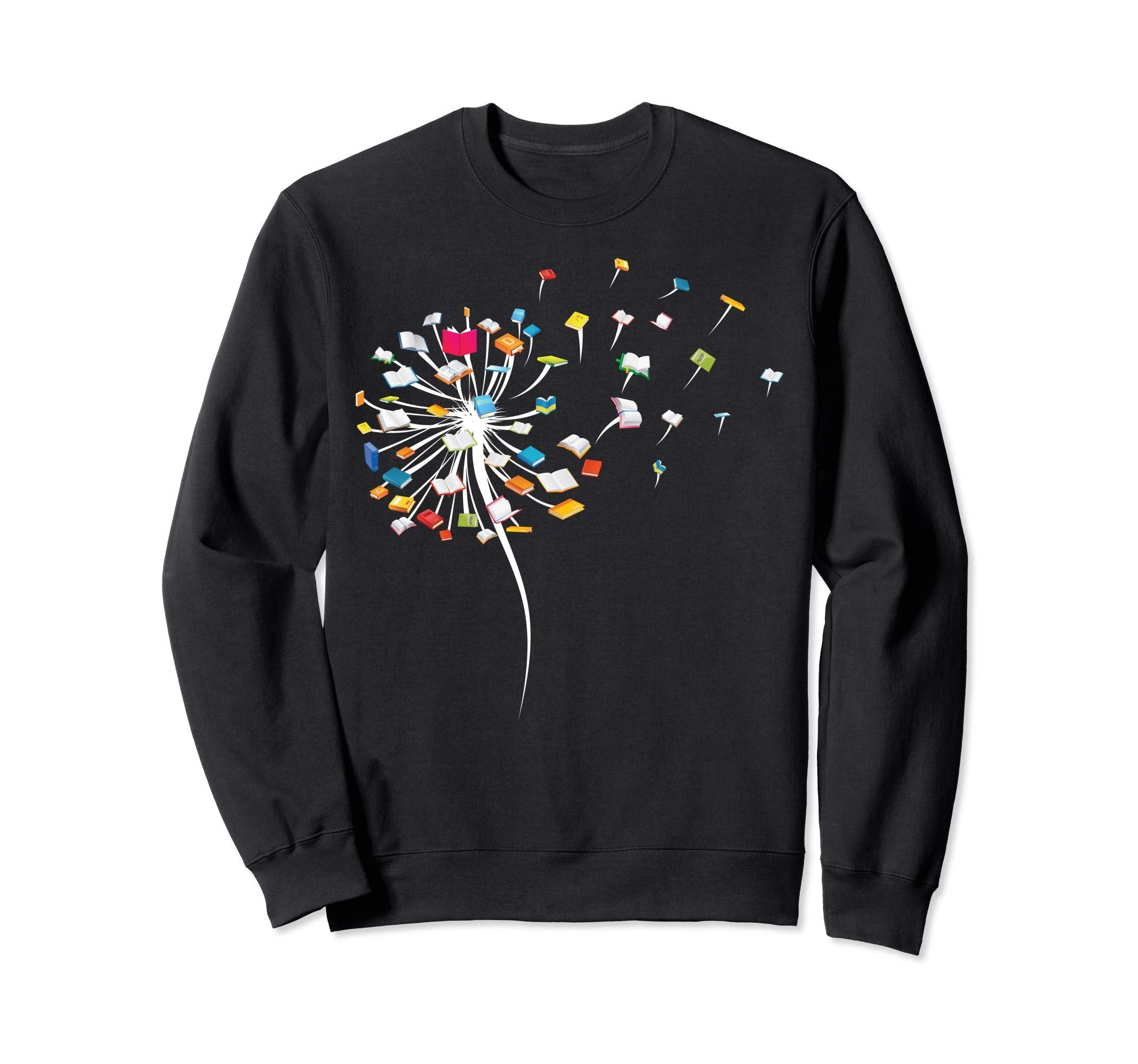 Funny Dandelion Books Gift Reading Sweatshirt - Graphic Print for Adults - T-Shirt, Sweatshirt, Hoodie