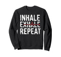 Inhale Exhale Repeat Yoga Sweatshirt - Casual Everyday Wear Men Women - T-Shirt, Sweatshirt, Hoodie
