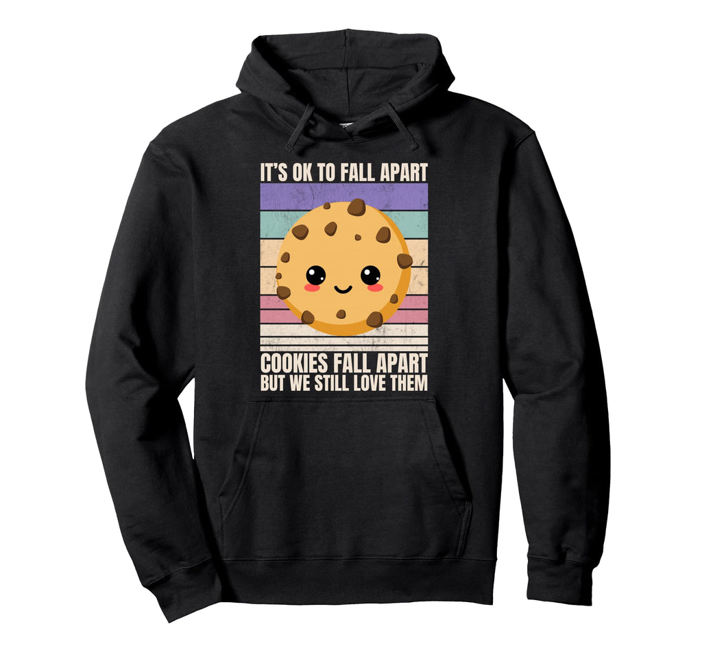 Funny Mental Health Its Ok To Fall Hoodie - Fun Novelty Design Unisex - T-Shirt, Sweatshirt, Hoodie
