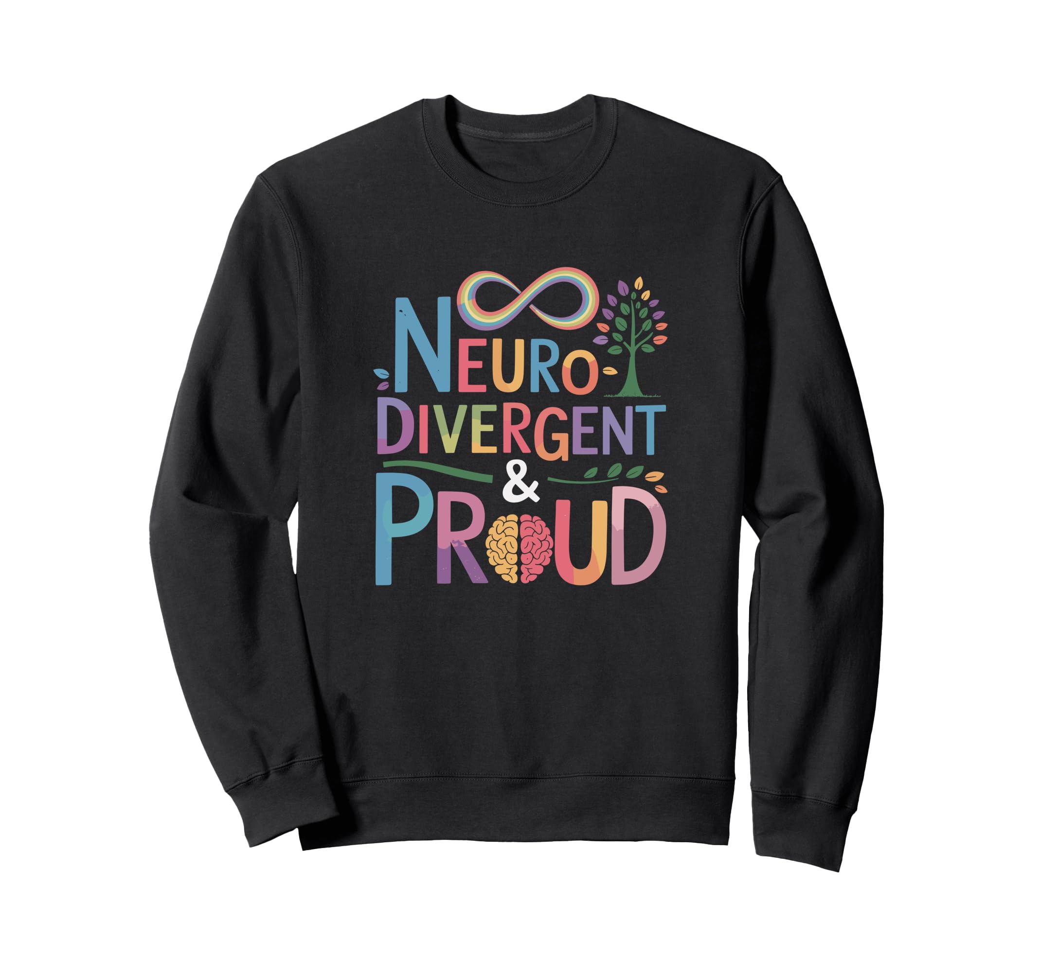 Neurodivergent Proud Autism Inclusion Sweatshirt - Minimalist Print Unisex - T-Shirt, Sweatshirt, Hoodie