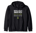 Mental Health Awareness Month Green Hoodie - Novelty Apparel for Adults - T-Shirt, Sweatshirt, Hoodie