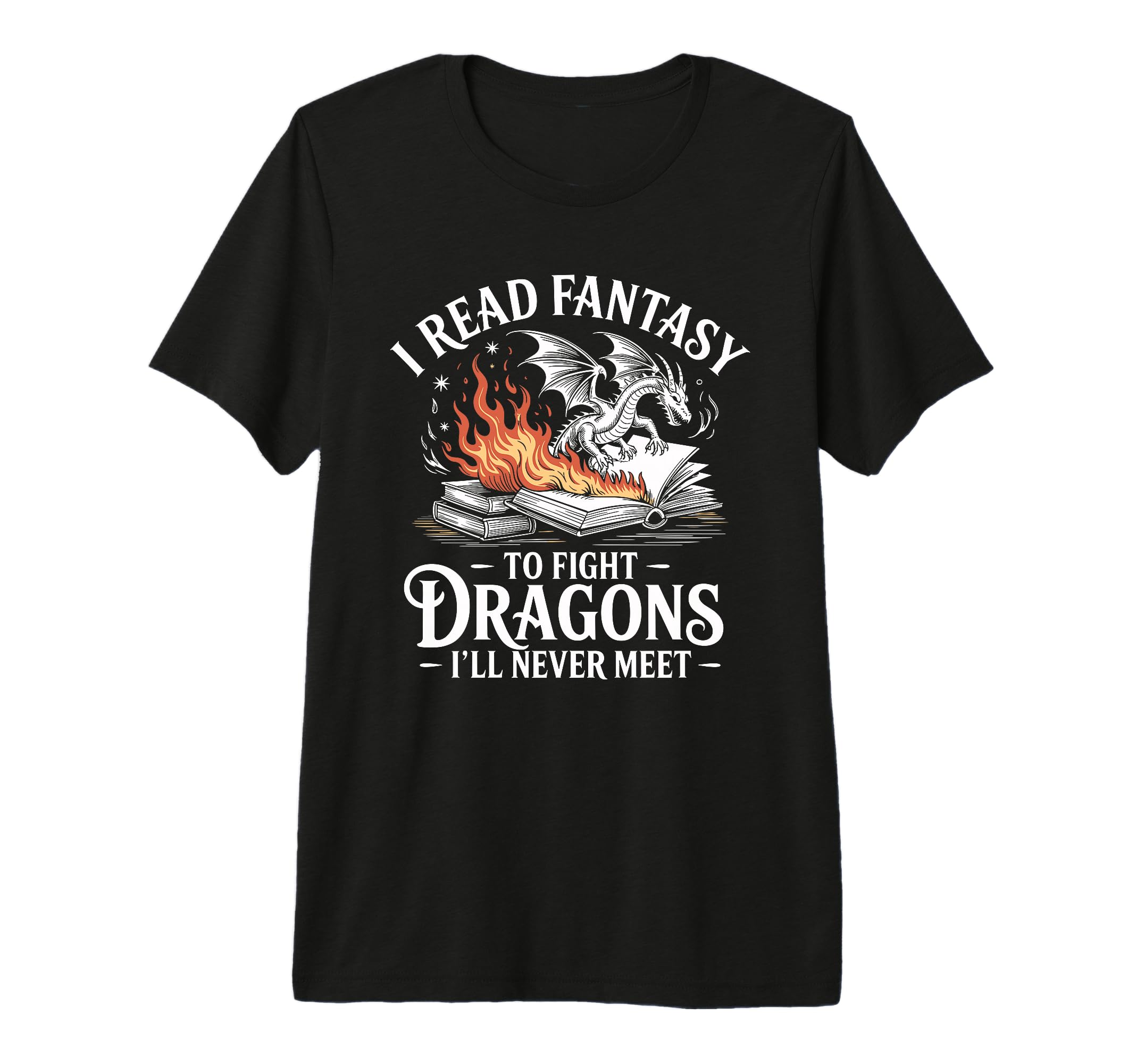 Dragon Book Lover Fantasy And Romance T-Shirt - Minimalist Print Unisex - T-Shirt, Sweatshirt, Hoodie