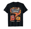 Fall Love Learning Pumpkin Book Coffee T-Shirt - Streetwear Style Unisex - T-Shirt, Sweatshirt, Hoodie