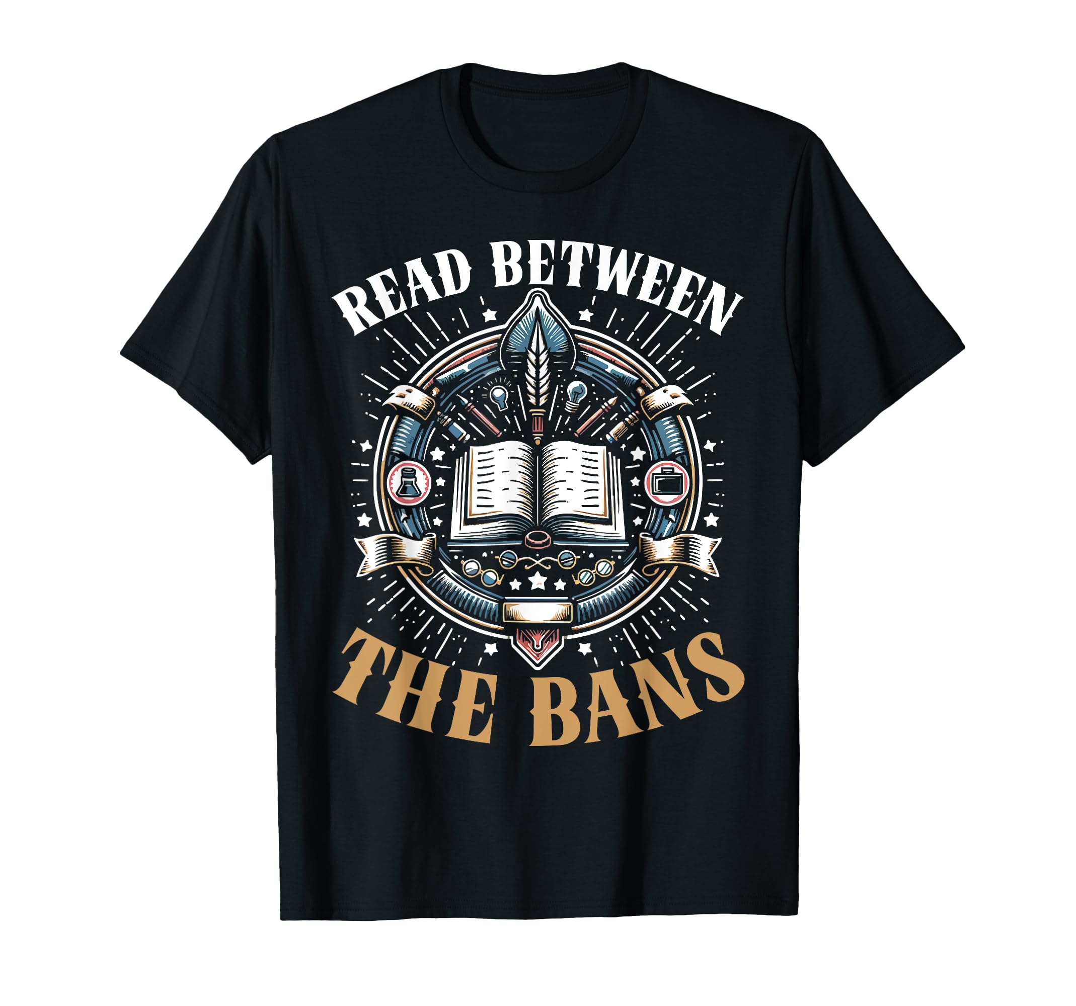 Read Banned Books Bookworm Book Lover T-Shirt - Novelty Apparel for Adults - T-Shirt, Sweatshirt, Hoodie