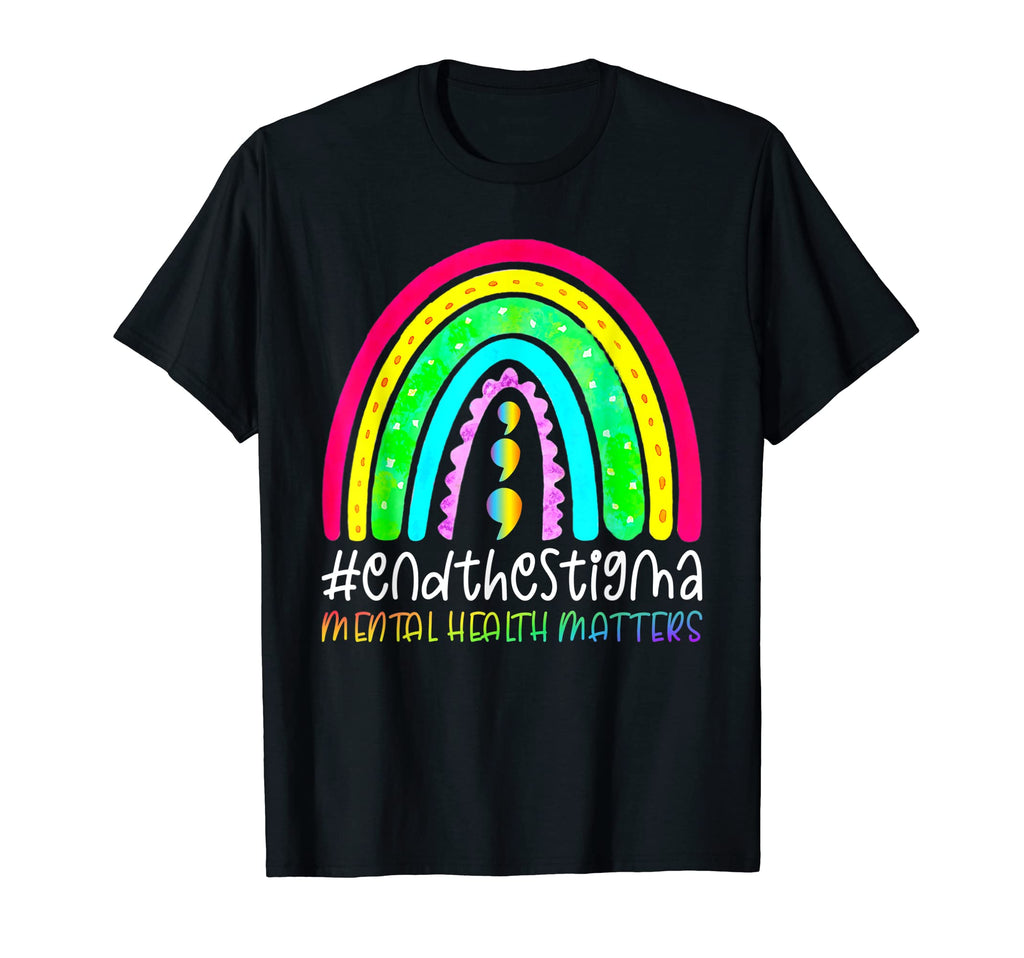 Mental Health Matters End Stigma T-Shirt - Casual Everyday Wear Unisex - T-Shirt, Sweatshirt, Hoodie