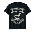 My Weiner Gets Me Started Jesus T-Shirt - Casual Everyday Wear for Adults - T-Shirt, Sweatshirt, Hoodie