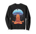 Meditation Jellyfish Yoga Pose Sweatshirt - Custom Art Print for Adults - T-Shirt, Sweatshirt, Hoodie
