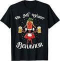 On My Wurst Behavior Sausage Drindl Funny Oktoberfest Women T-Shirt Unisex T-shirt, Sweatshirt, Hoodie, Long Sleeve Tee - T-Shirt, Sweatshirt, Hoodie