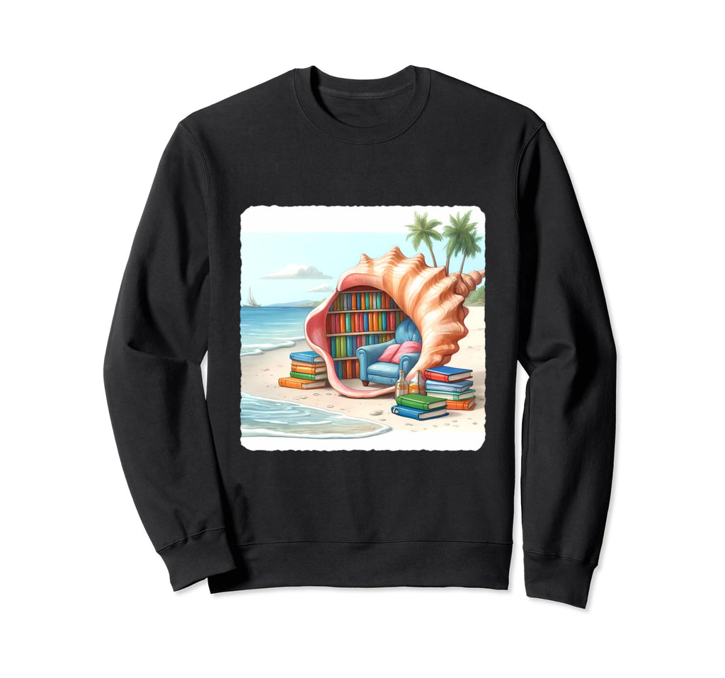 Seashell As Reading Nook Calm Sweatshirt - Custom Art Print for Adults - T-Shirt, Sweatshirt, Hoodie