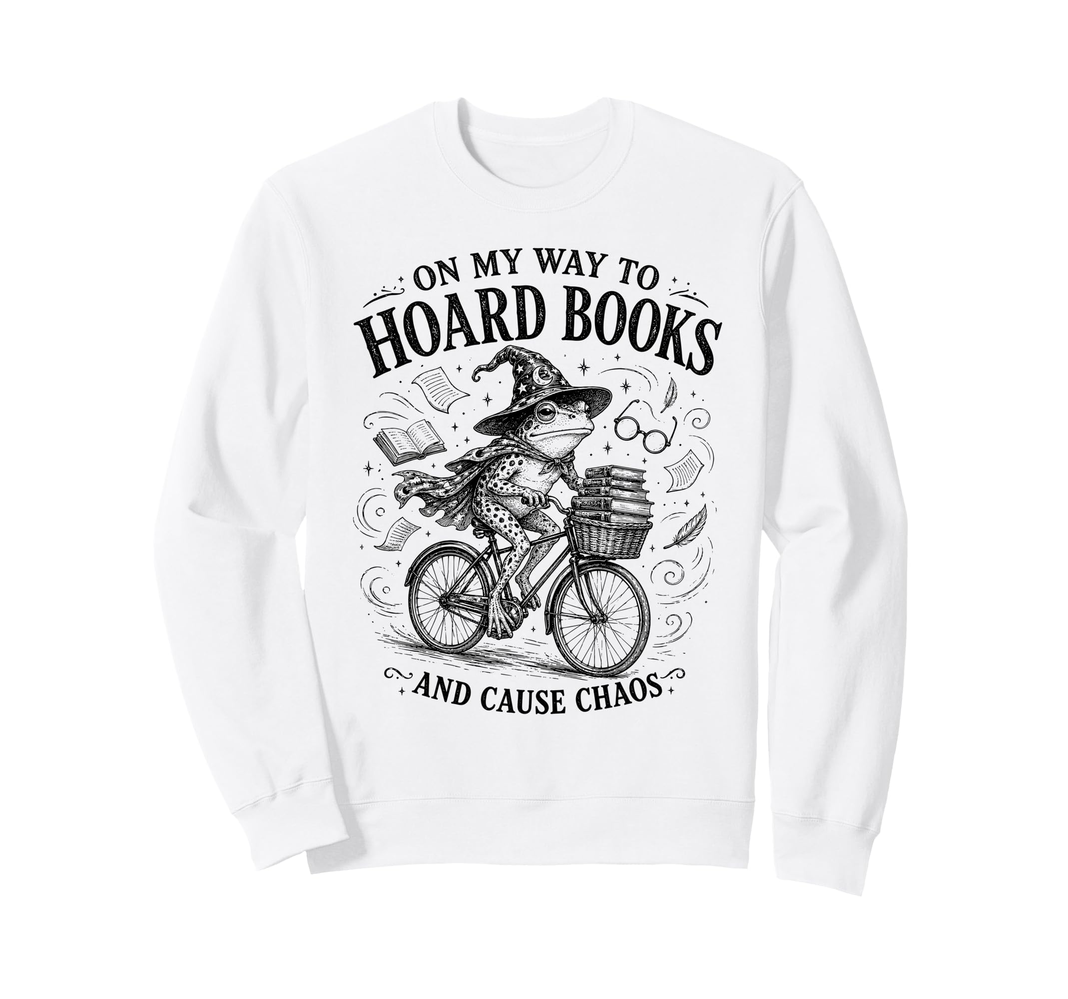 My Way To Hoard Books And Cause Sweatshirt - Custom Art Print for Adults - T-Shirt, Sweatshirt, Hoodie