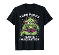Turn Pages Ignite Imagination Reading T-Shirt - Custom Art Print Men Women - T-Shirt, Sweatshirt, Hoodie