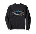 Anti Social Butterfly Sweatshirt - Minimalist Print Unisex - T-Shirt, Sweatshirt, Hoodie