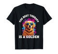Best Therapy Is Golden Retriever Dog Lover T-Shirt - Unique Graphic Unisex - T-Shirt, Sweatshirt, Hoodie