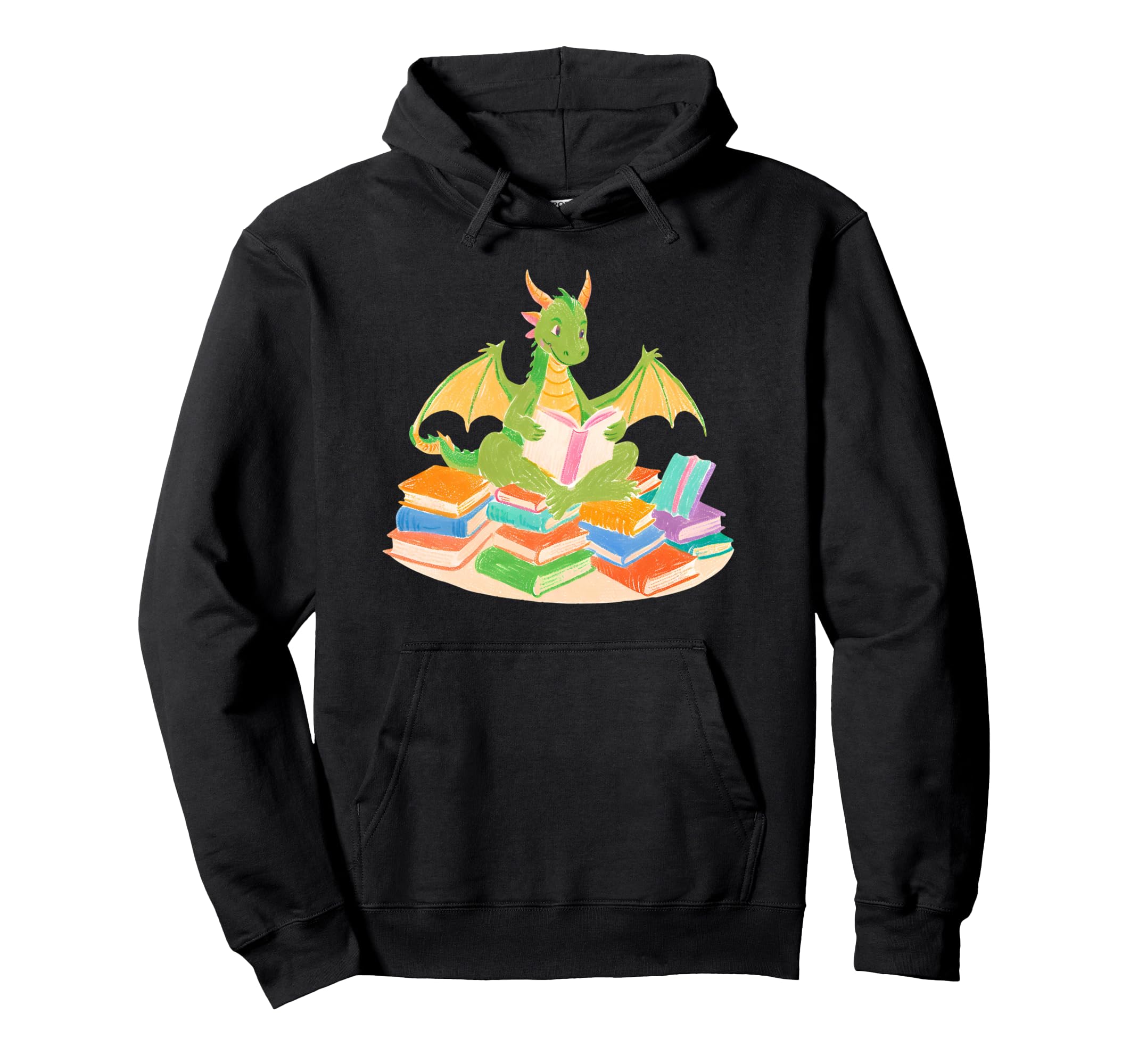 Dragon Reading Book Dragon And Book Hoodie - Novelty Apparel Men Women - T-Shirt, Sweatshirt, Hoodie