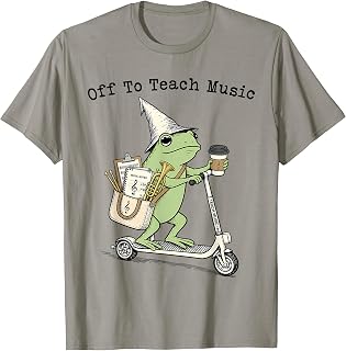 Off to Teach Music Funny Frog Music Teacher Back to School T-Shirt Unisex T-shirt, Sweatshirt, Hoodie, Long Sleeve Tee - T-Shirt, Sweatshirt, Hoodie