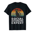 Social Distancing Expert Cat Lover T-Shirt - Novelty Apparel Unisex - T-Shirt, Sweatshirt, Hoodie