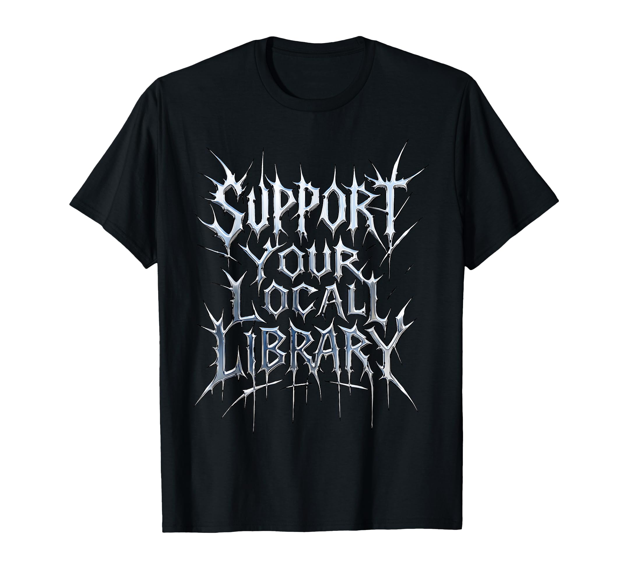 Support Your Local Library Death T-Shirt - Minimalist Print Men Women - T-Shirt, Sweatshirt, Hoodie