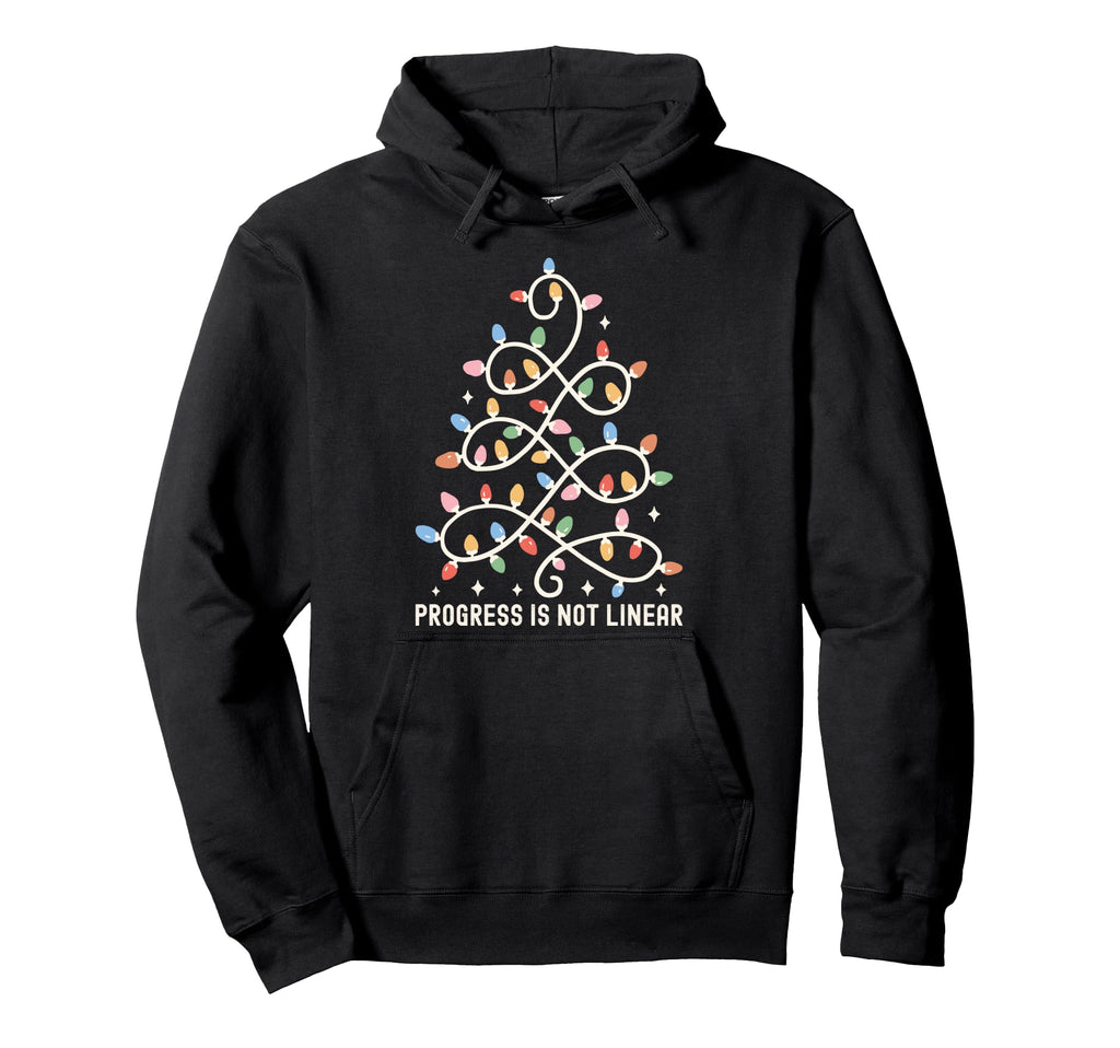 Progress Is Not Linear School Counselor Hoodie - Custom Art Print Unisex - T-Shirt, Sweatshirt, Hoodie