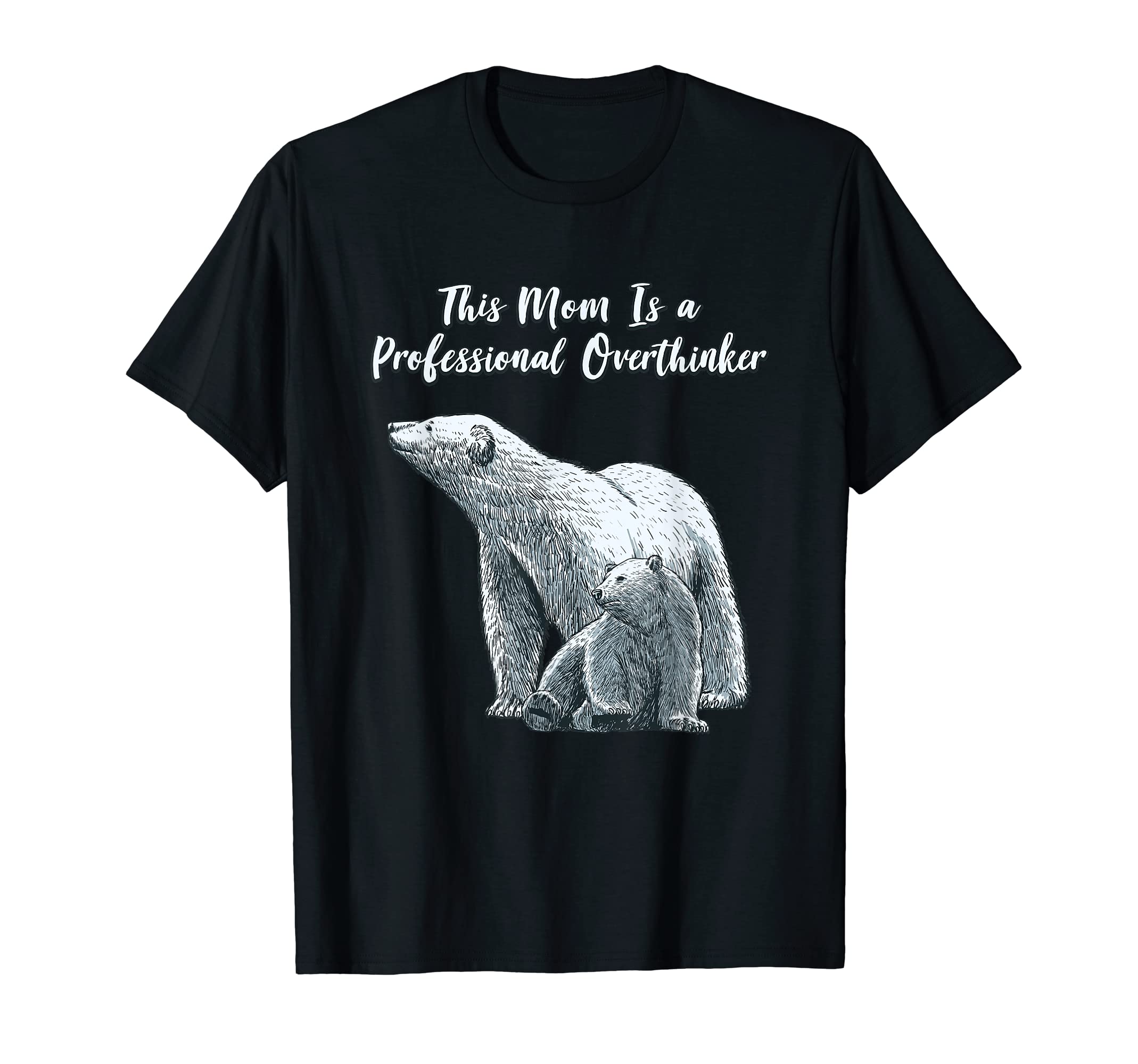 Professional Overthinker Mom Hobby T-Shirt - Minimalist Print Men Women - T-Shirt, Sweatshirt, Hoodie