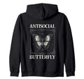Antisocial Butterfly Gift Sweatshirt - Streetwear Style Men Women - T-Shirt, Sweatshirt, Hoodie