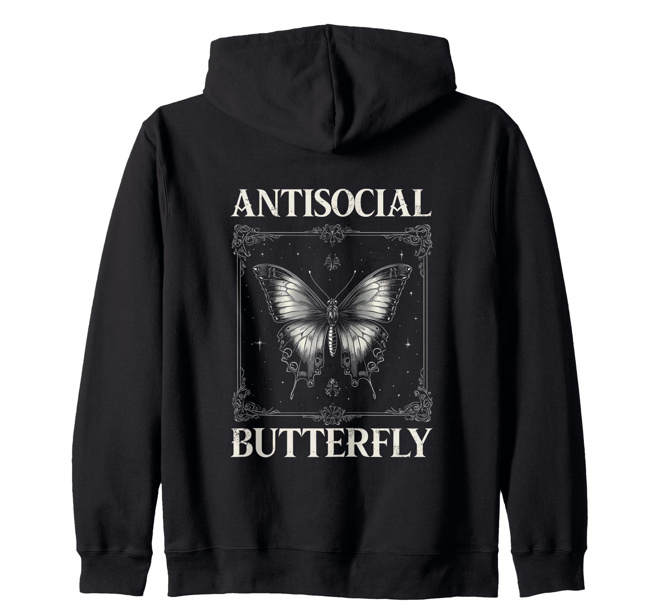 Antisocial Butterfly Gift Sweatshirt - Streetwear Style Men Women - T-Shirt, Sweatshirt, Hoodie