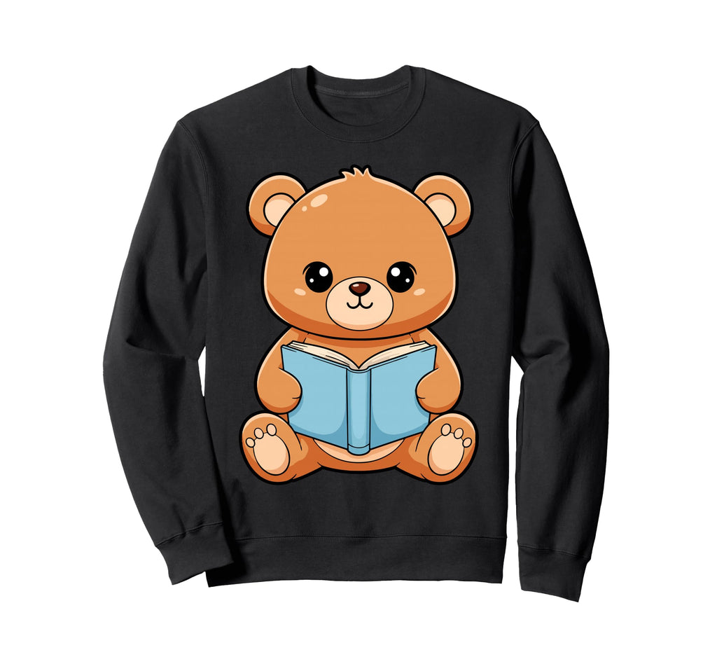 Bear Reading Book National Sweatshirt - Streetwear Style for Adults - T-Shirt, Sweatshirt, Hoodie